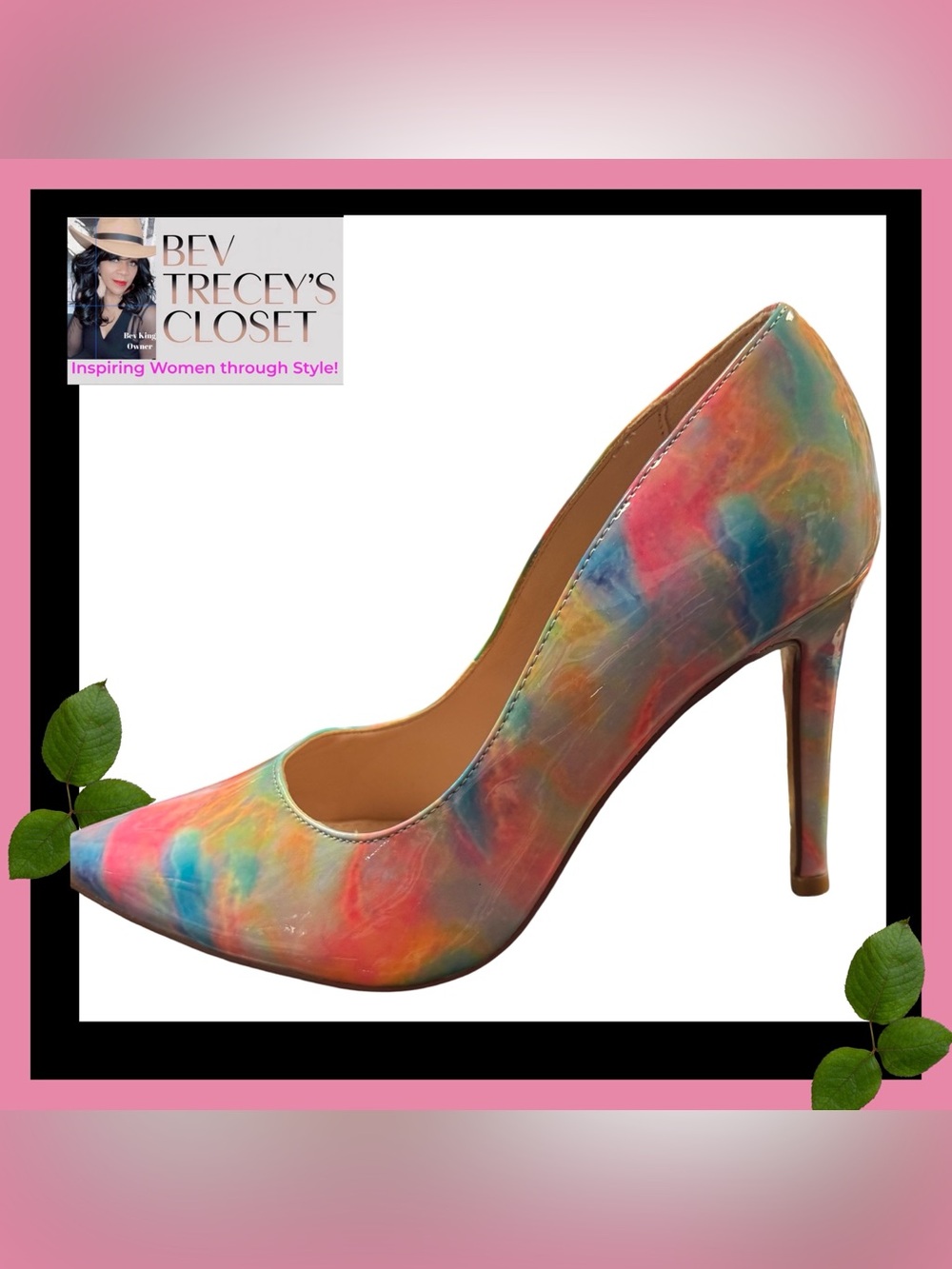 MICHAEL Michael Shannon Multicolor Patent Leather Pointed Toe Pumps